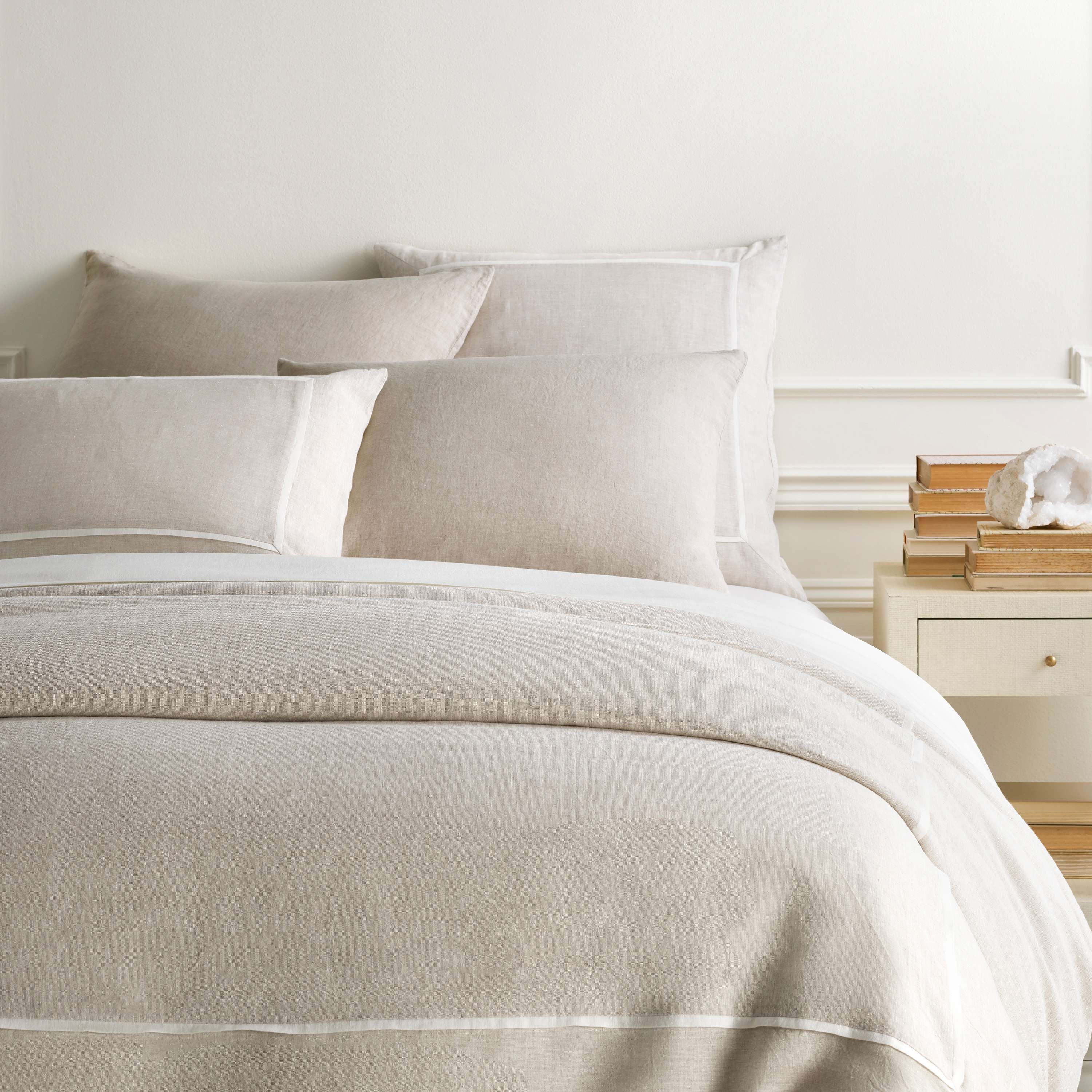 Keaton Linen Natural Duvet Cover - Image 0