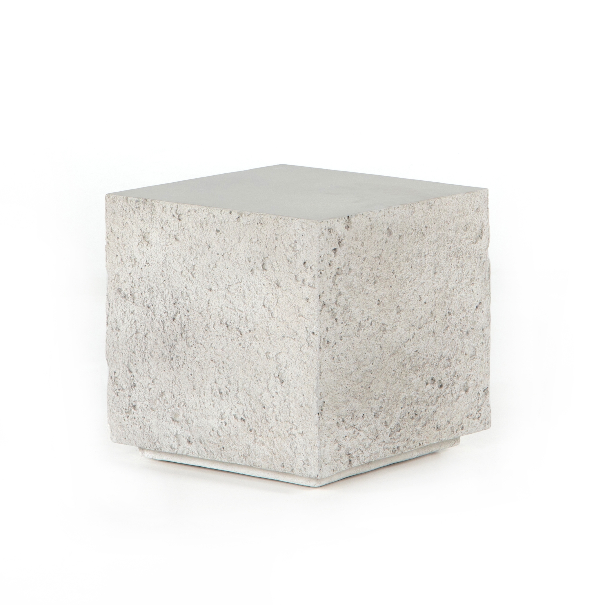 Otero Outdoor Square End Table - Matte Stone - Image 0
