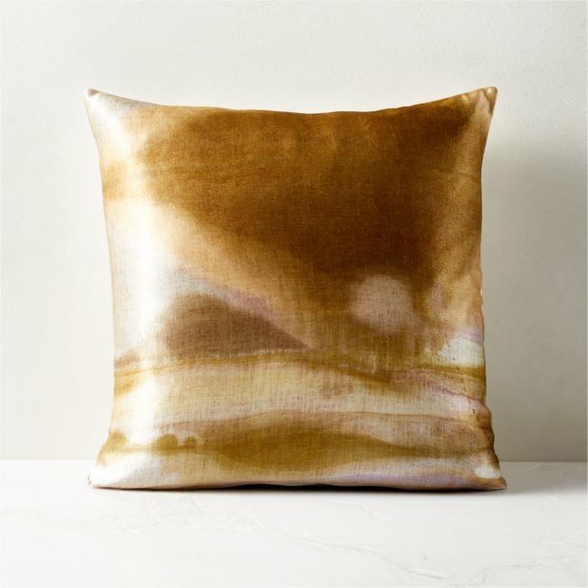 18" Dreamscape Watercolor Pillow With Down-Alternative Insert - Image 0