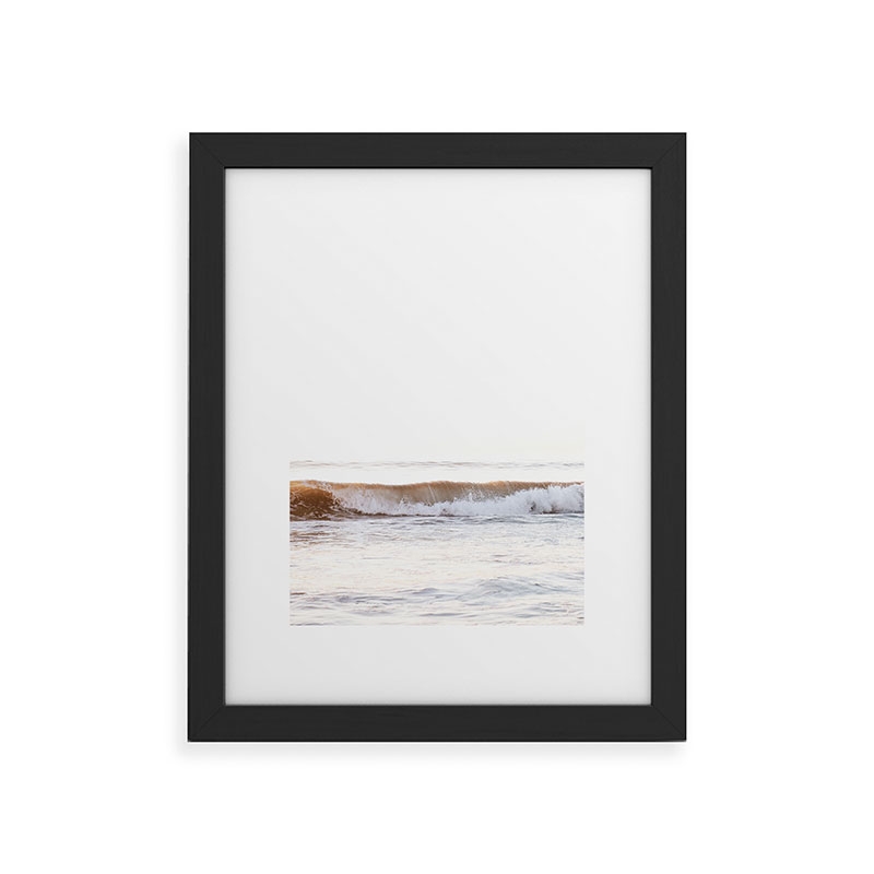 Minimalist Wave by Bree Madden - Framed Art Print Classic Black 18" x 24" - Image 0