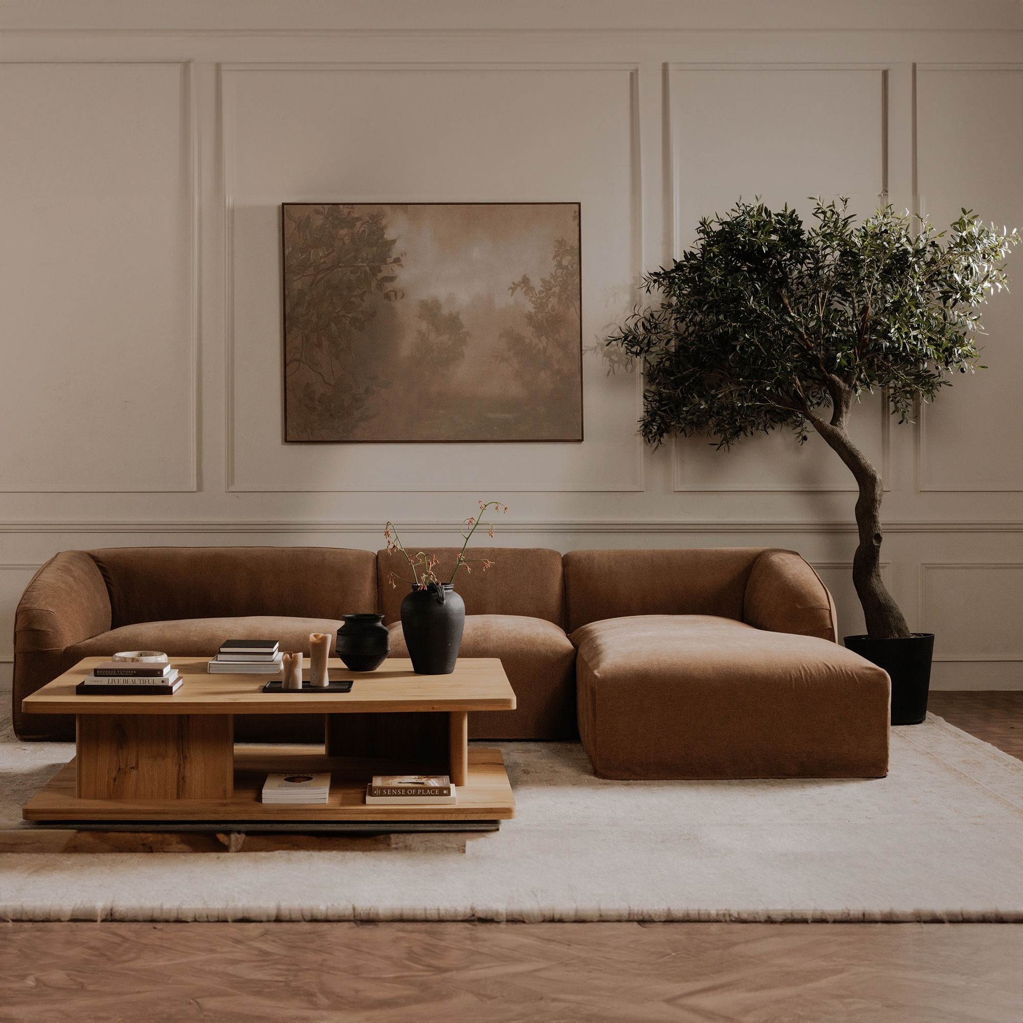 Casey Large Coffee Table Rustic Oak - Image 5