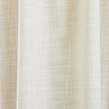 Crossweave Curtain with Black Out Natural Canvas, 48" x 84" - Image 1