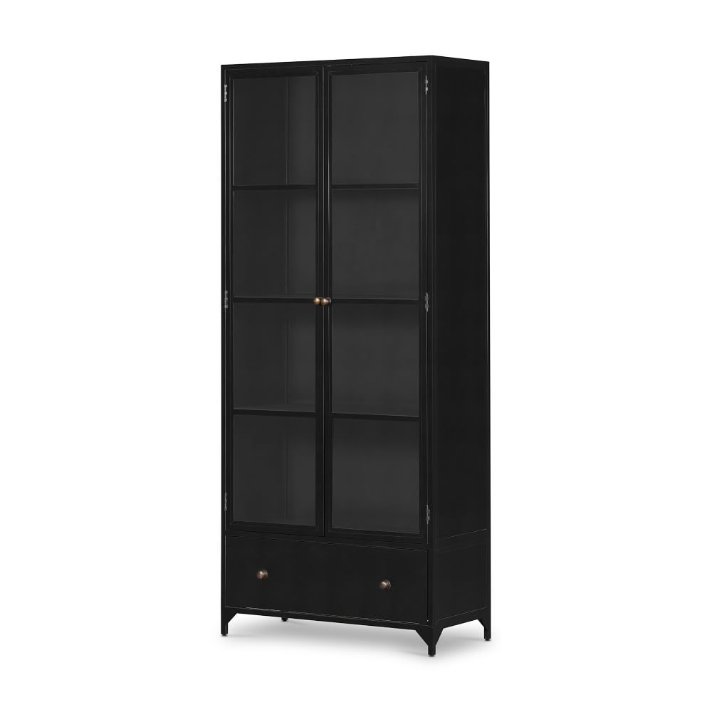Payson 34.75" Tall Cabinet, Black - Image 1
