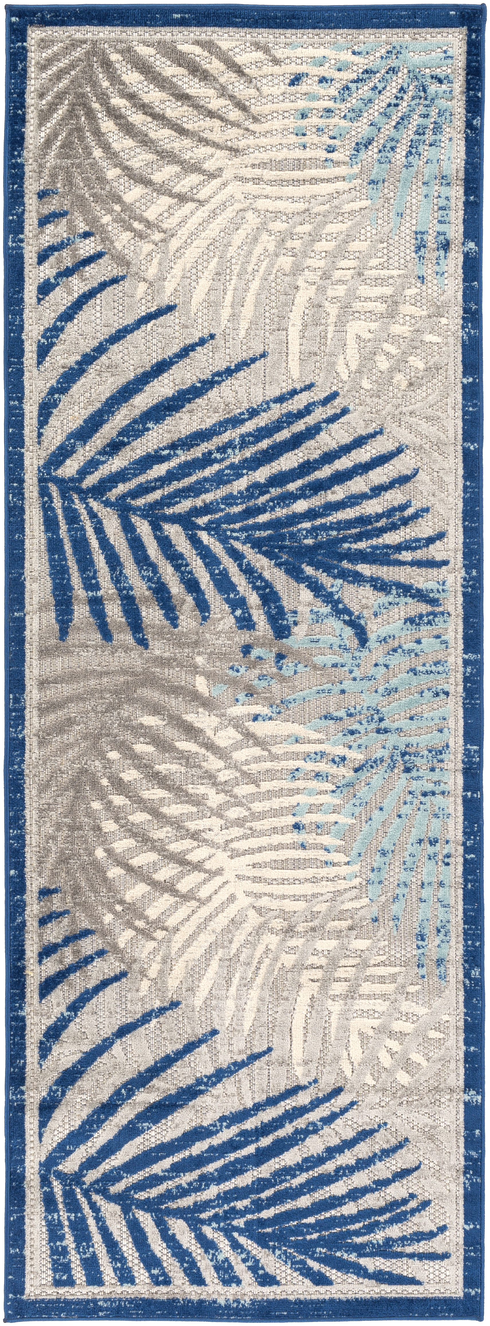Big Sur Beige Outdoor 2'7" x 7'3" Machine Woven Rug - Image 0