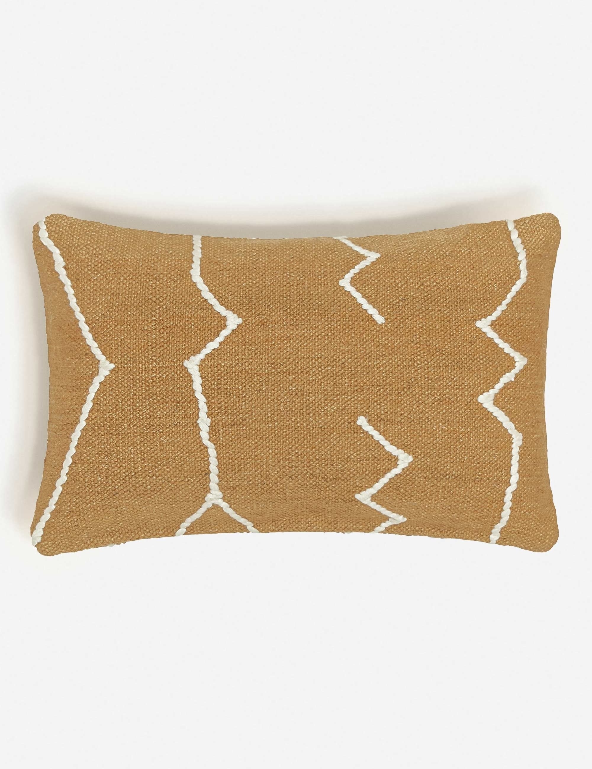 Moroccan Flatweave Pillow By Sarah Sherman Samuel - Black and Natural / 12" x 20" - Image 11