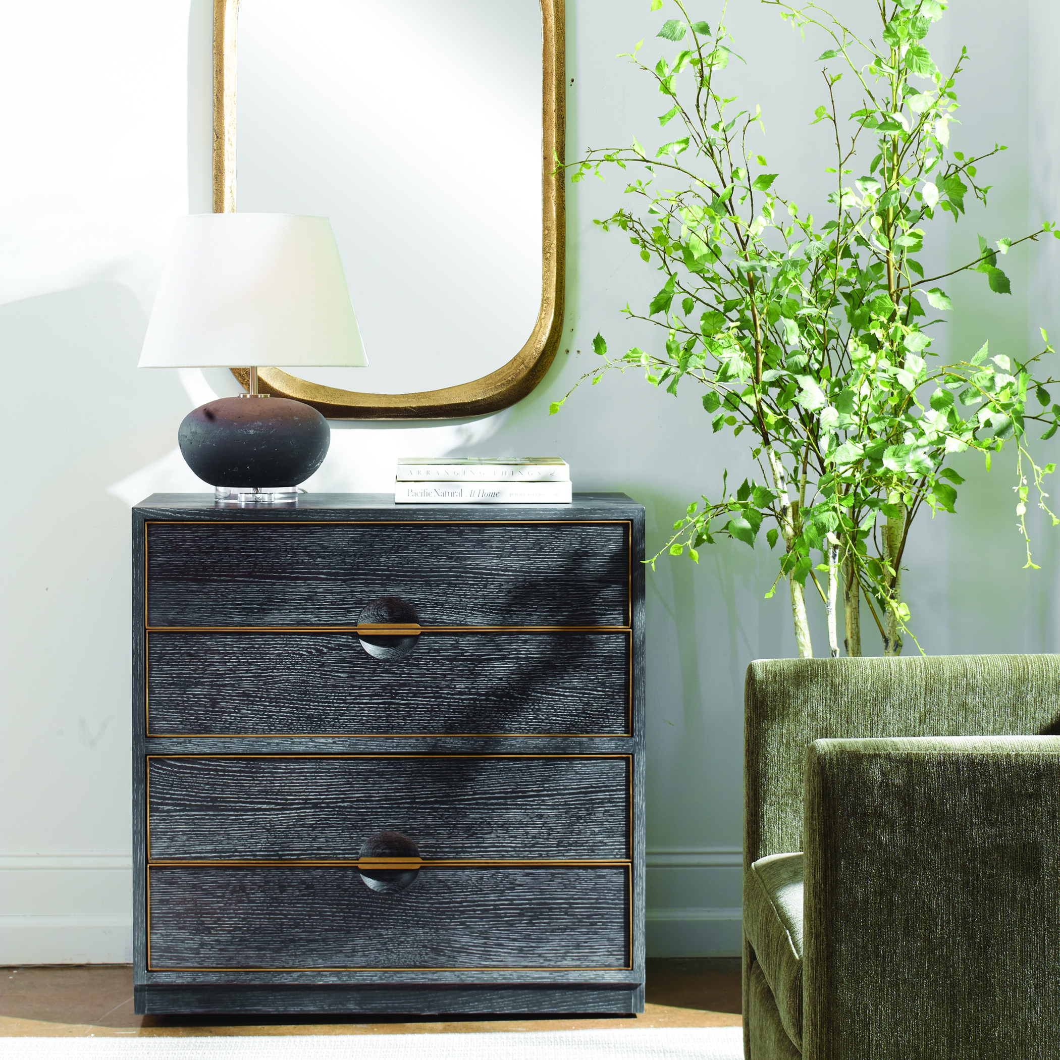 Besos 4 Drawer Walnut Chest - Image 1