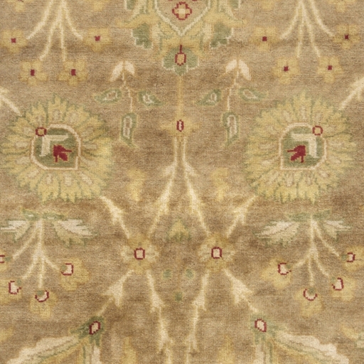 Antolya Brown Indoor 8' x 8' Handmade Rug - Image 0