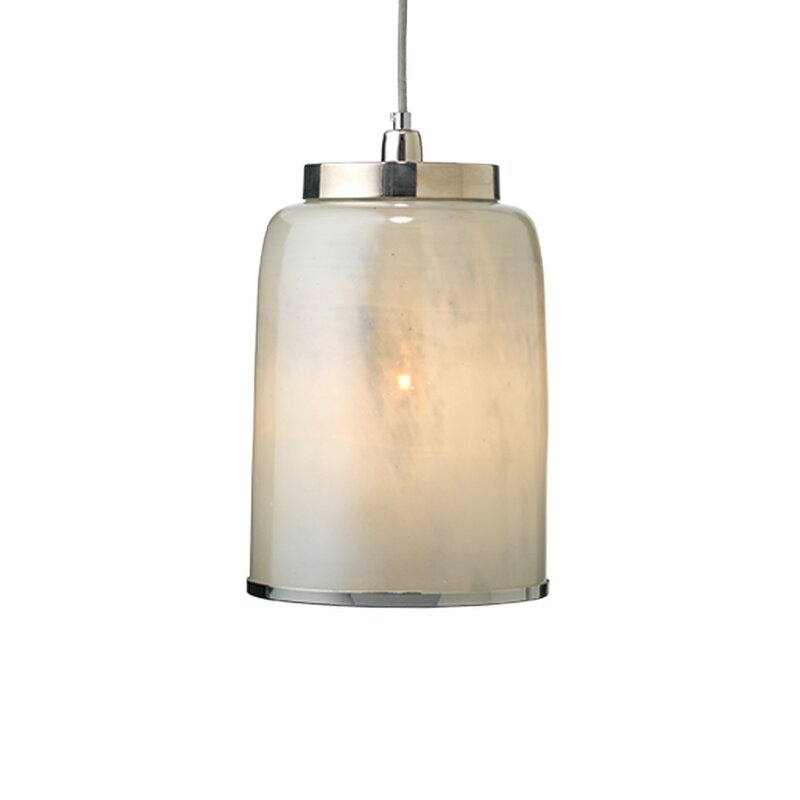 Jamie Young Company Vapor 1-Light Inverted Pendant Shade Color: Opal - Image 0