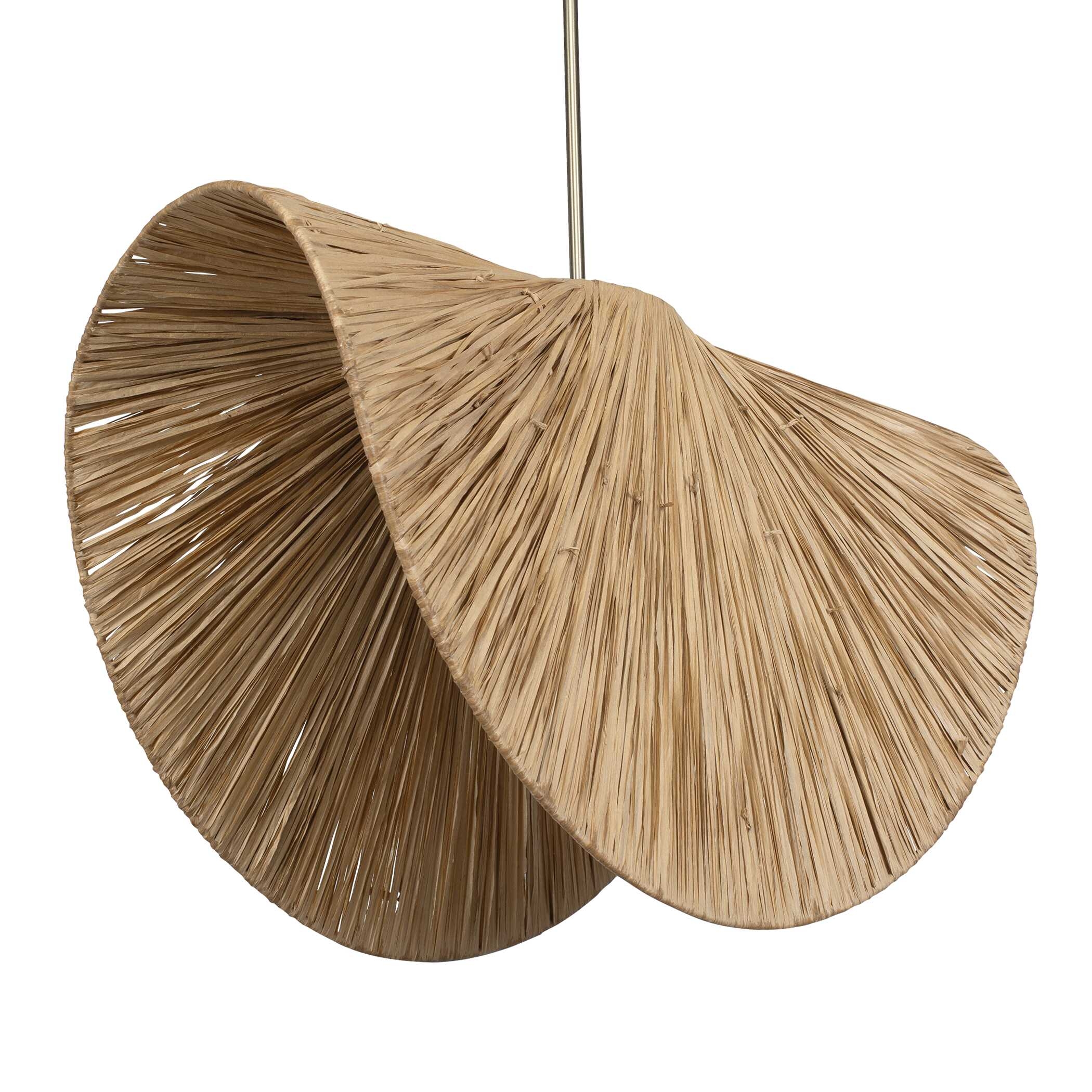 Bend 1 Light Raffia Pendant - Image 4