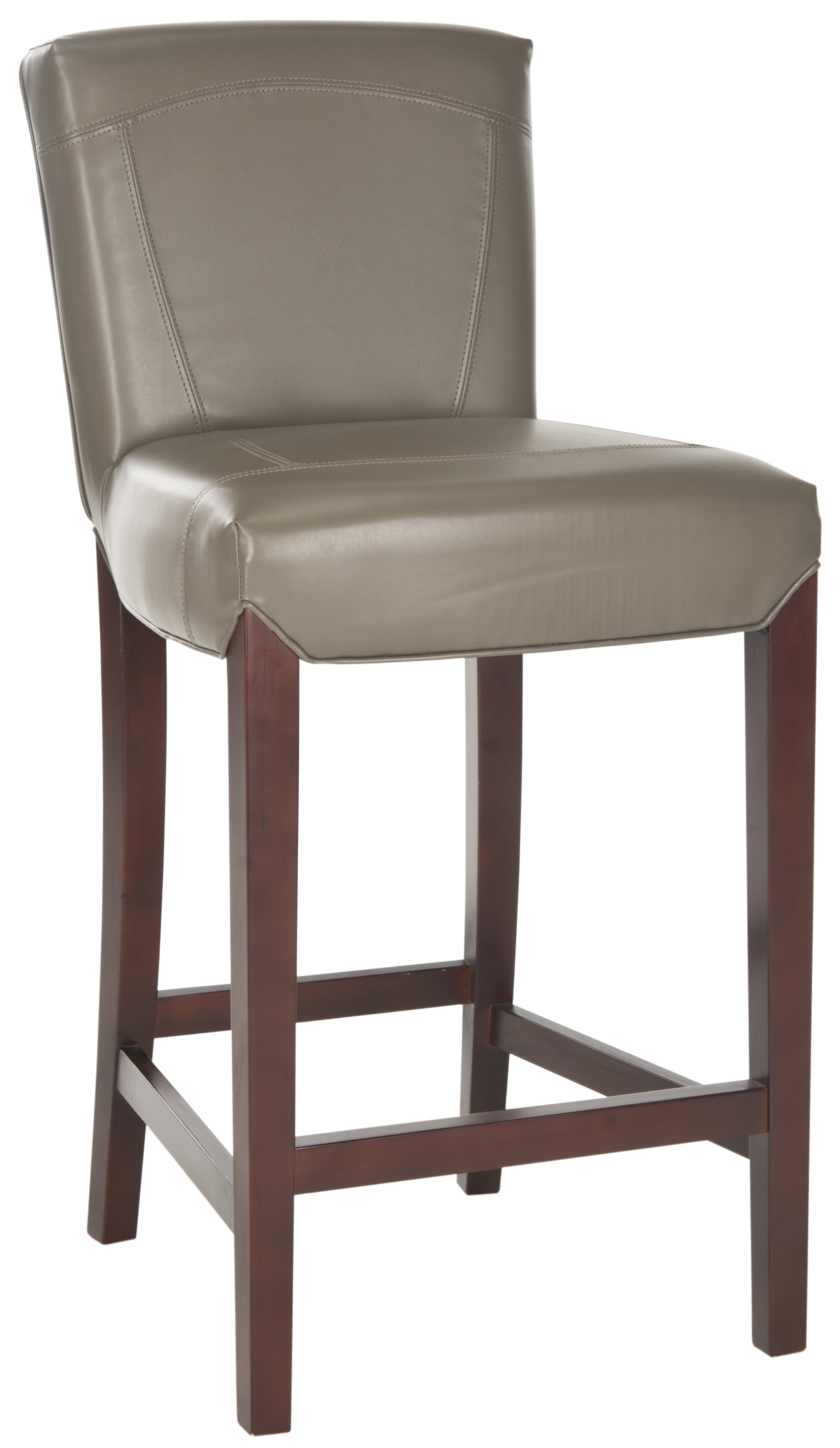 Ken Bar Stool - Clay/Cherry Mahogany - Safavieh - Image 1