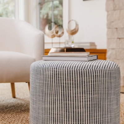 Upholstered Pouf - Image 0