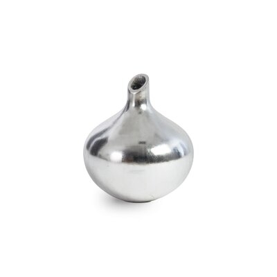 Silver 12" Resin Table Vase - Image 0
