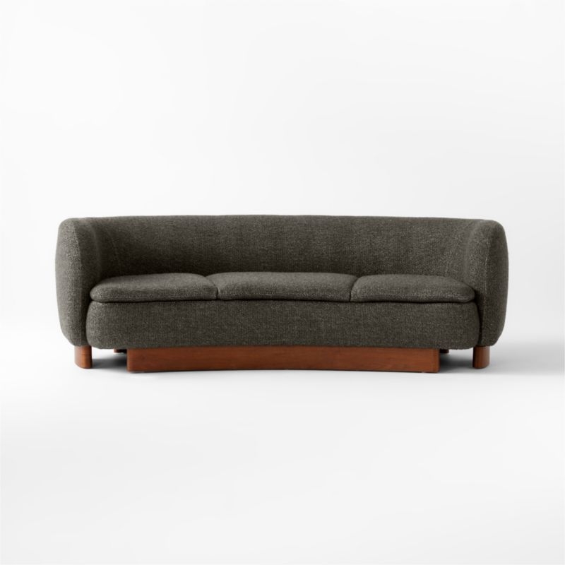 Muir Curved Sofa Wooly Sand by Lawson-Fenning - Image 1