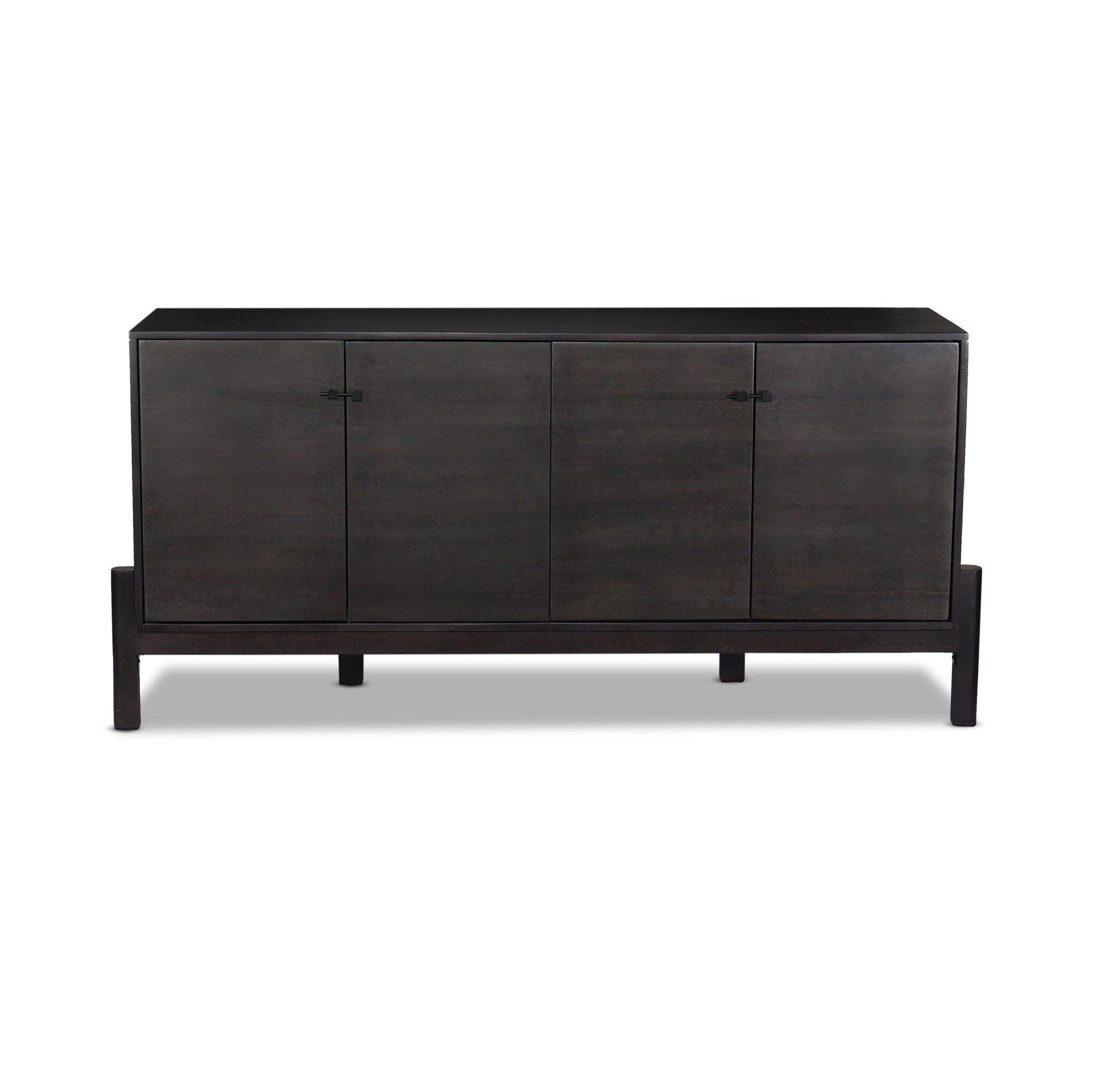 Reza Sideboard - Worn Black Parawood - Image 0