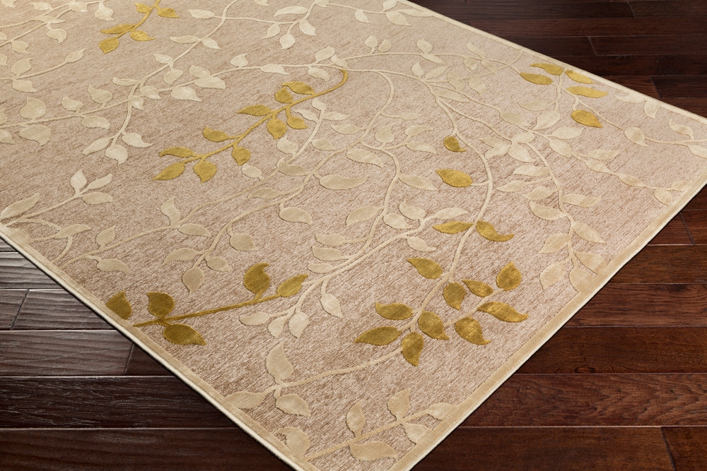 Basilica Beige Indoor 2'2" x 3' Machine Woven Rug - Image 0