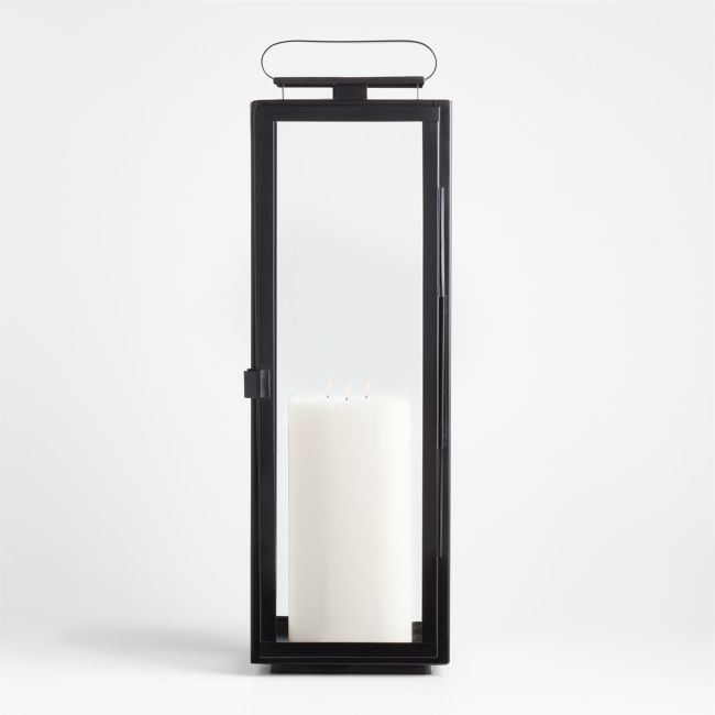 Walker Black Metal Outdoor Lantern 30.25" - Image 0