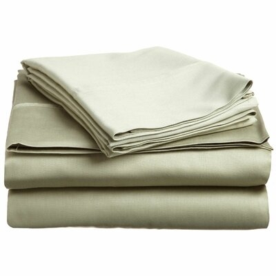Marcela 300 Thread Count Egyptian-Quality Cotton Sateen Sheet Set - Image 0