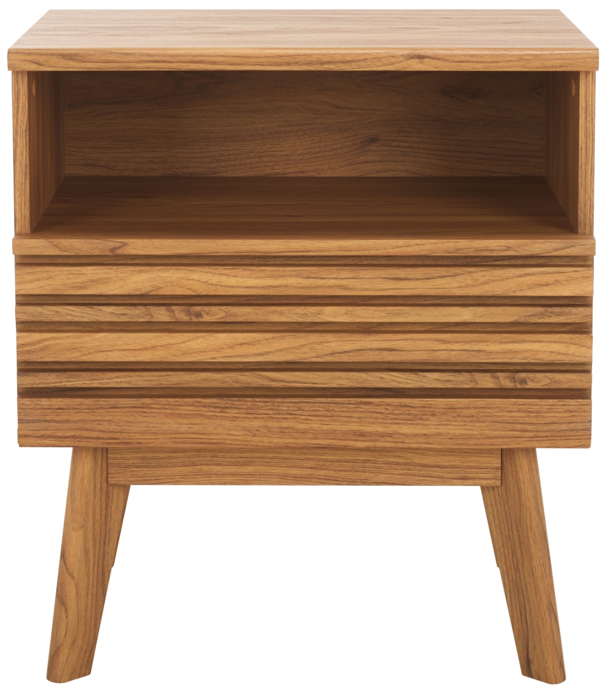 Esma 1 Drawer 1 Shelf Nightstand - Oak - Safavieh - Image 0