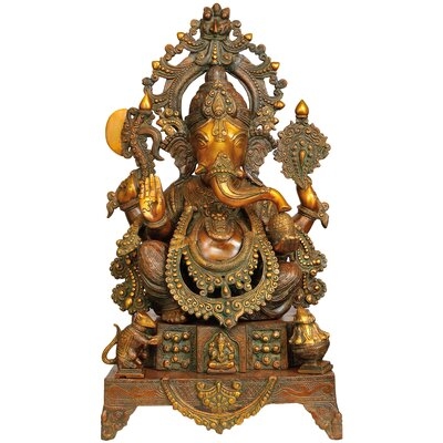 Large Size Enthroned Ganesha - Image 0