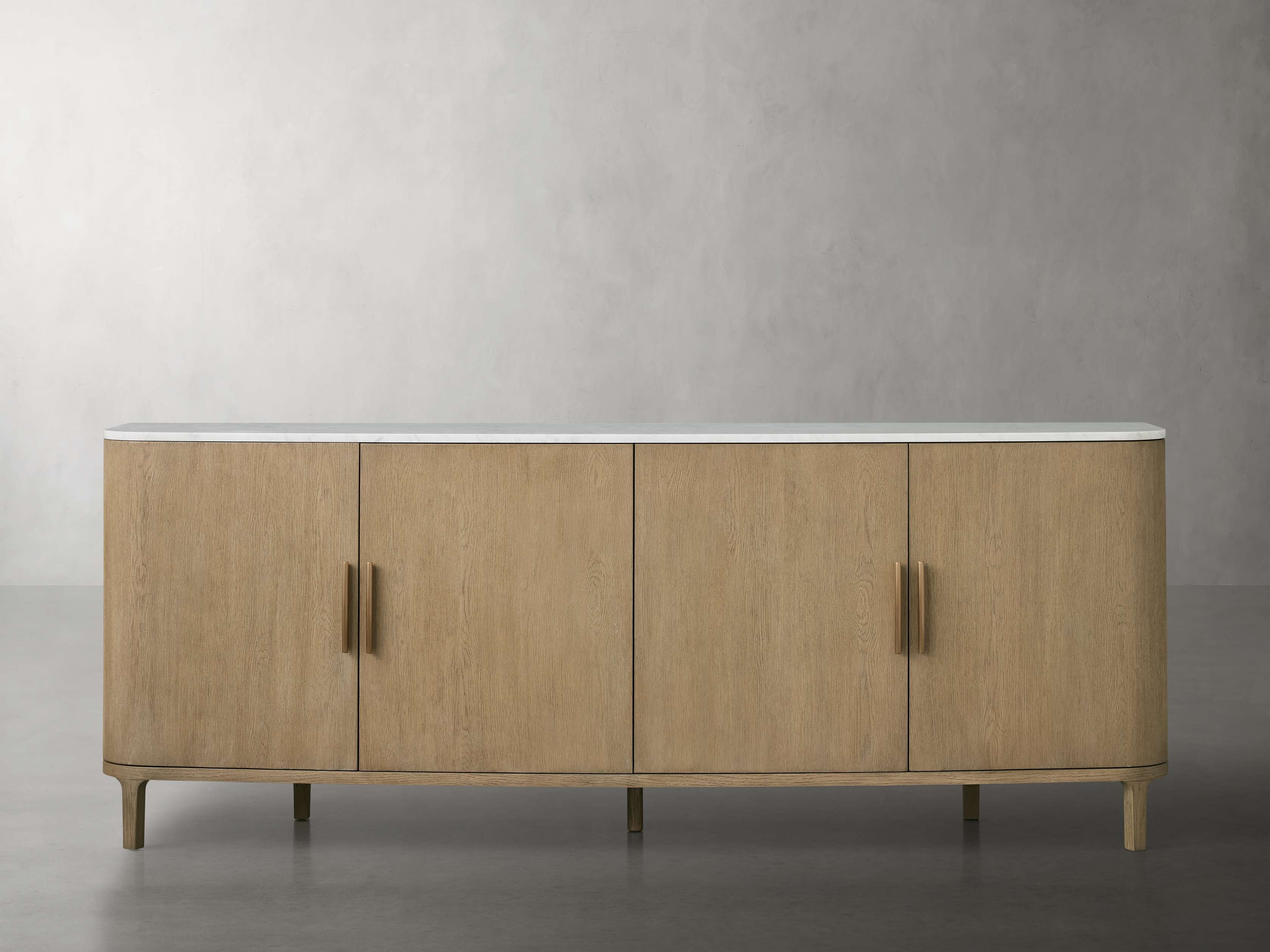 Danny Sideboard in Stone Brown  Fawn/Carrara 84" - Image 0