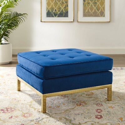 Eile Performance Tufted Cocktail Ottoman - Image 0