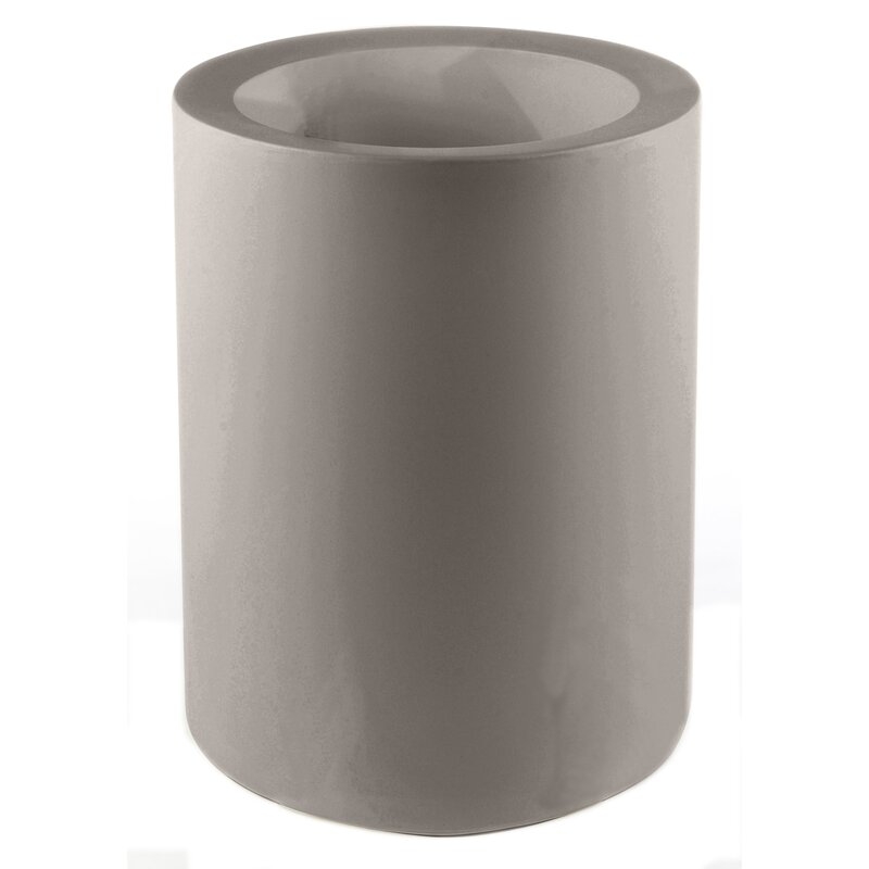 Vondom Cilindro Pot Planter Color: Taupe, Size: 23.5" H x 15.75" W x 15.75" D - Image 0