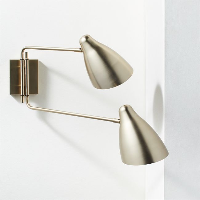 Deuce Brass Double Wall Sconce - Image 0
