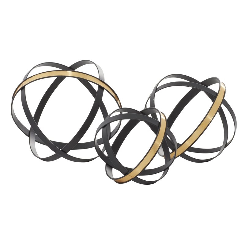 Hunton Metal Sculpture, Set of 3 - Image 2