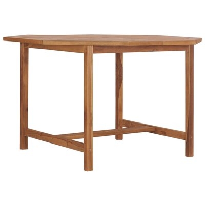 Foundry Select Garden Table 59.1"X59.1"X29.5" Solid Teak Wood - Image 0