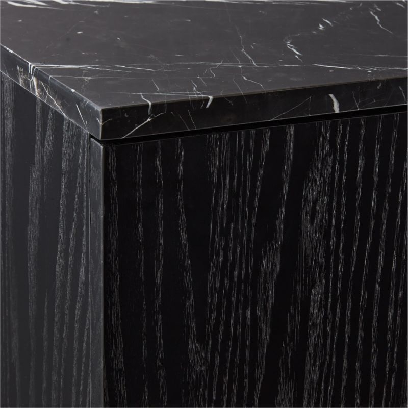 Roane 80" Black Oak Wood Media Console - Image 6