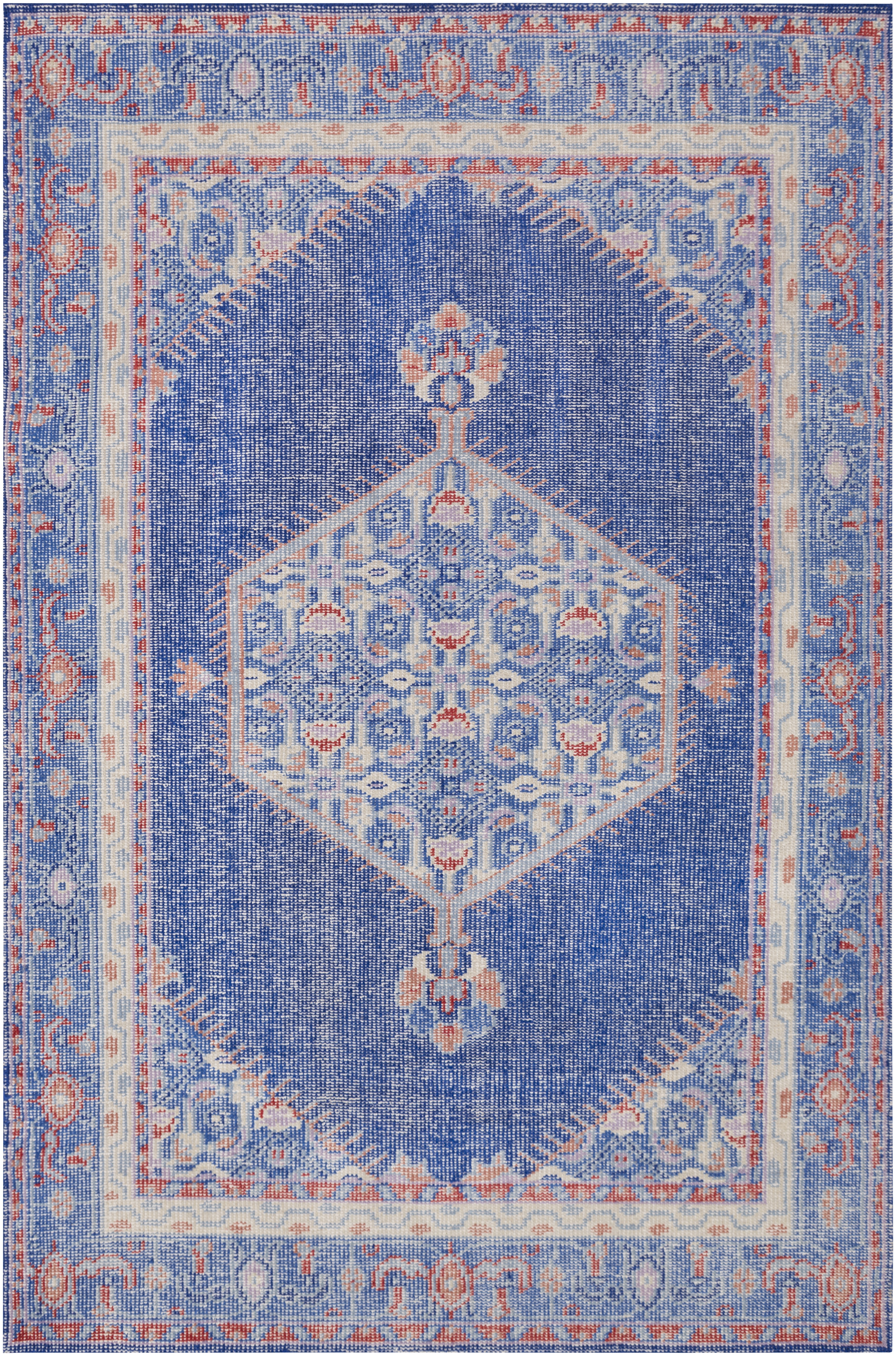Zahra Blue Indoor 5'6" x 8'6" Handmade Rug - Image 0