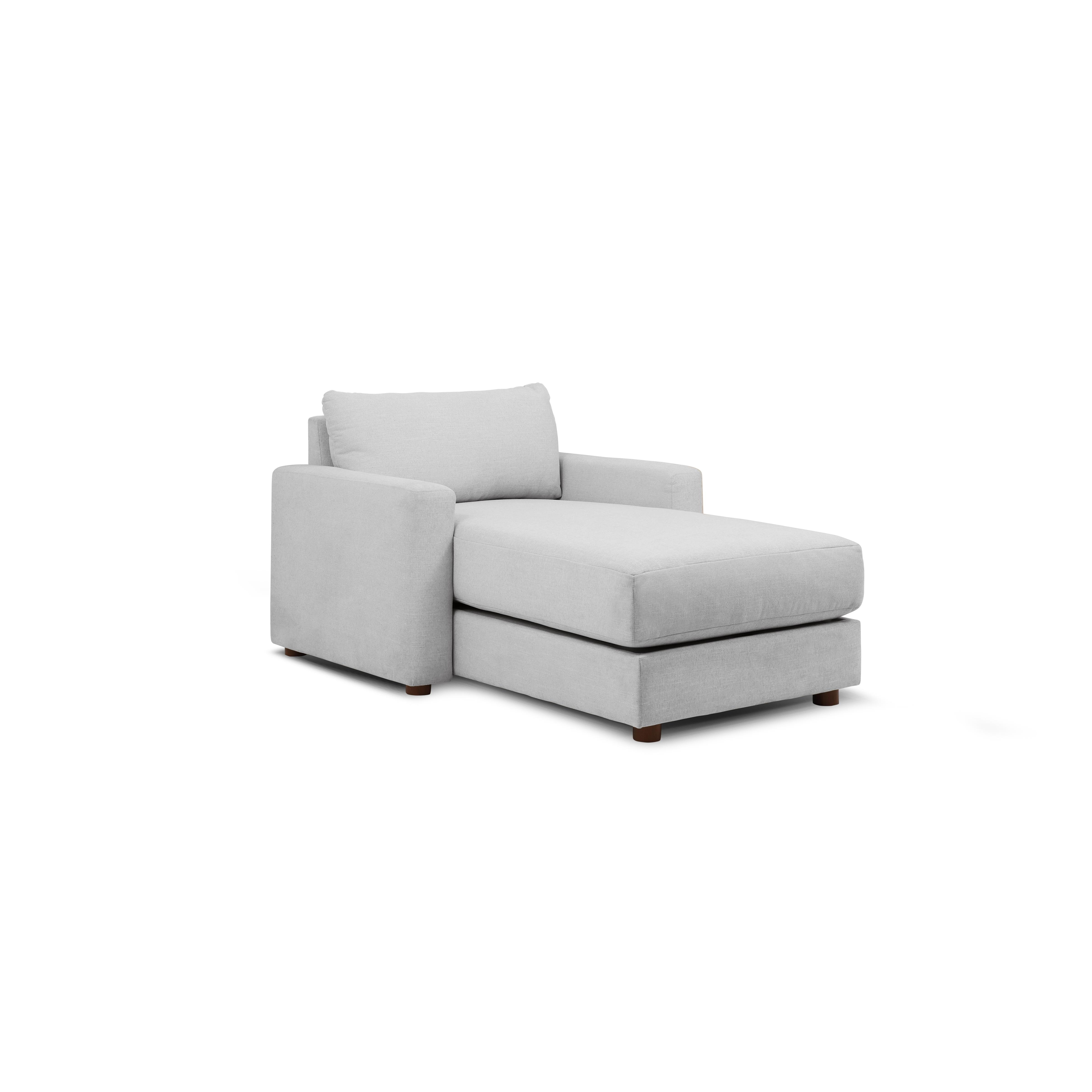 Span Storage Chaise - Crushed Gravel - Performance Chenille - Image 0