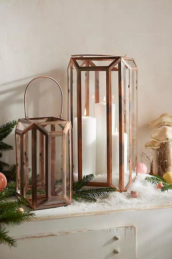 Faceted Copper Lantern - Image 0