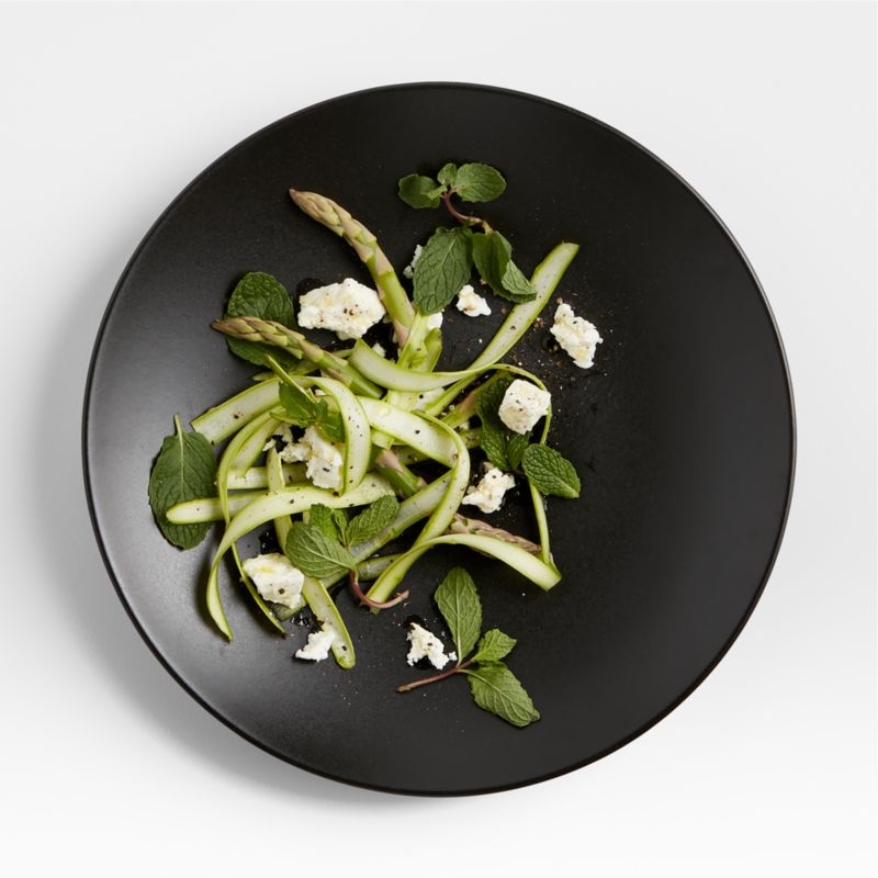 Craft Matte Black Stoneware Coupe Dinner Plates, Set of 8 - Image 5