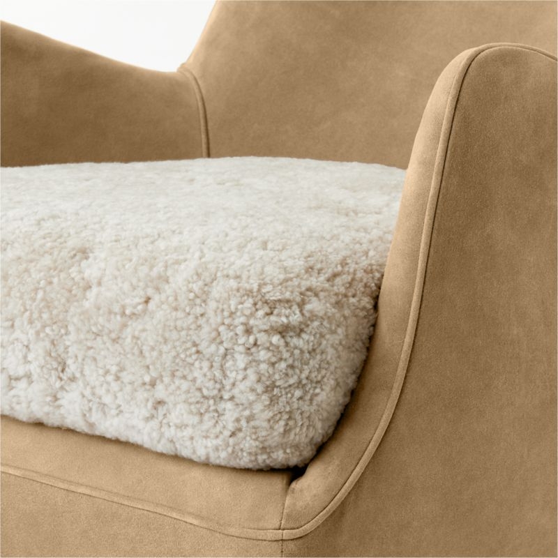 Jed Suede/Shearling Chair - Image 5