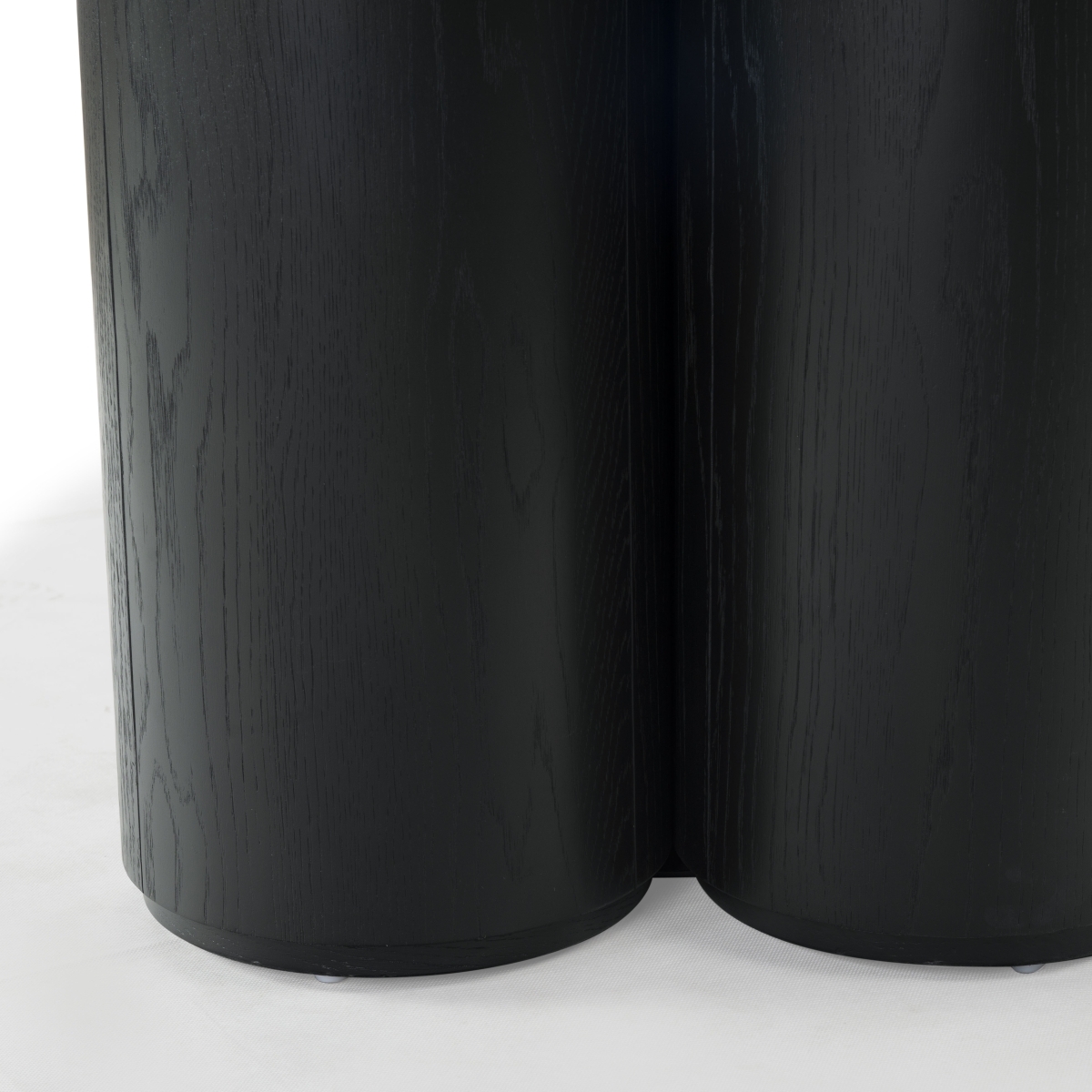 Kathalina Round Wood Dining Table - Black - Image 3