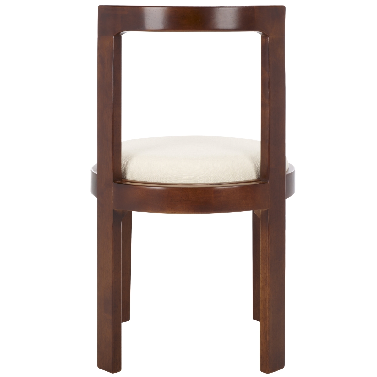 Estes Round Dining Chair, Set Of 2 - White/Walnut - Image 7