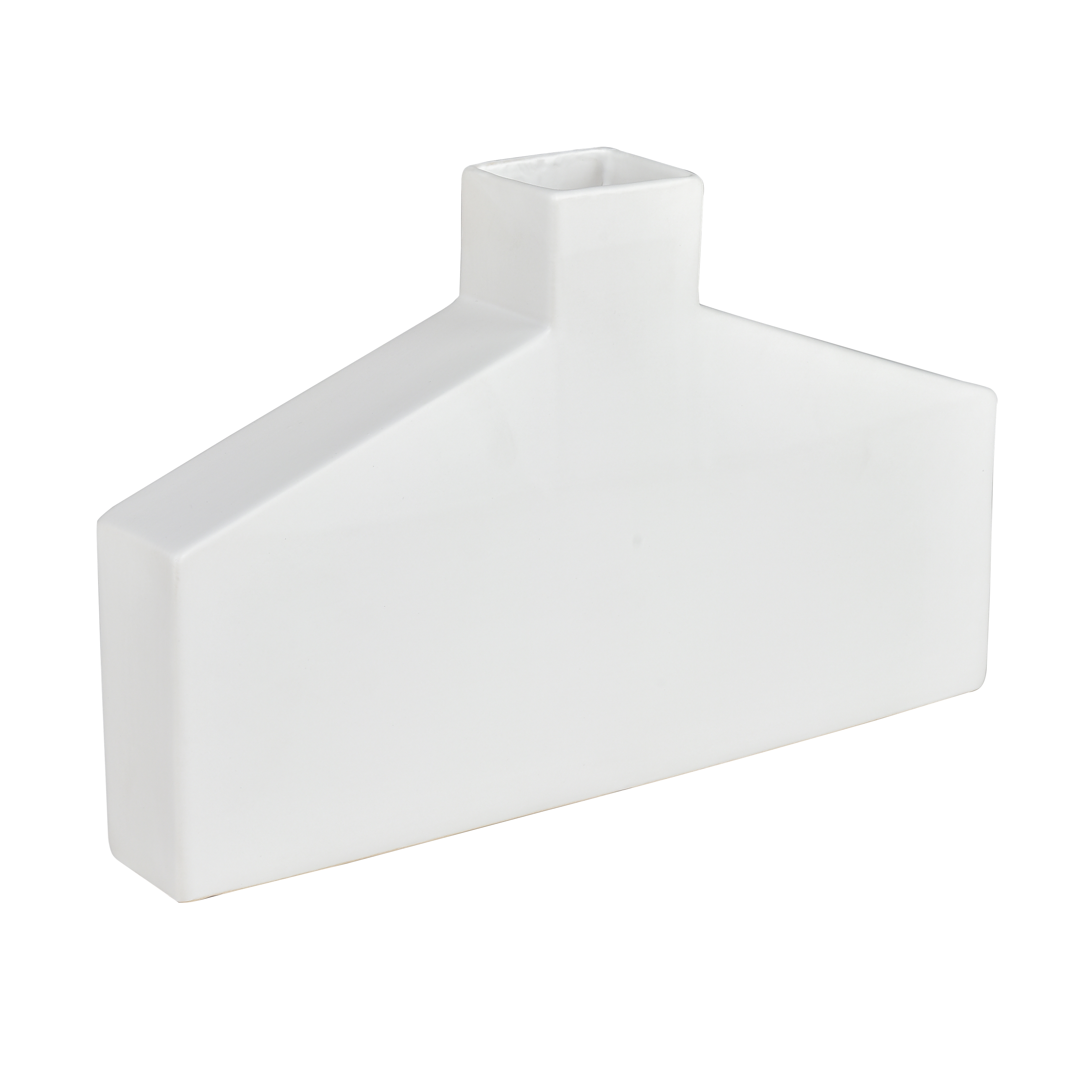 Drue Vase - Short Matte White - Image 1