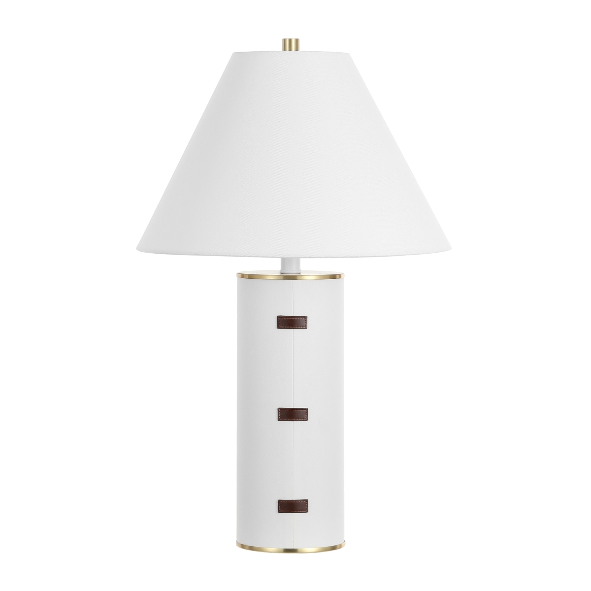 Flavie 26.5 Inch Table Lamp - White/Gold - Image 2