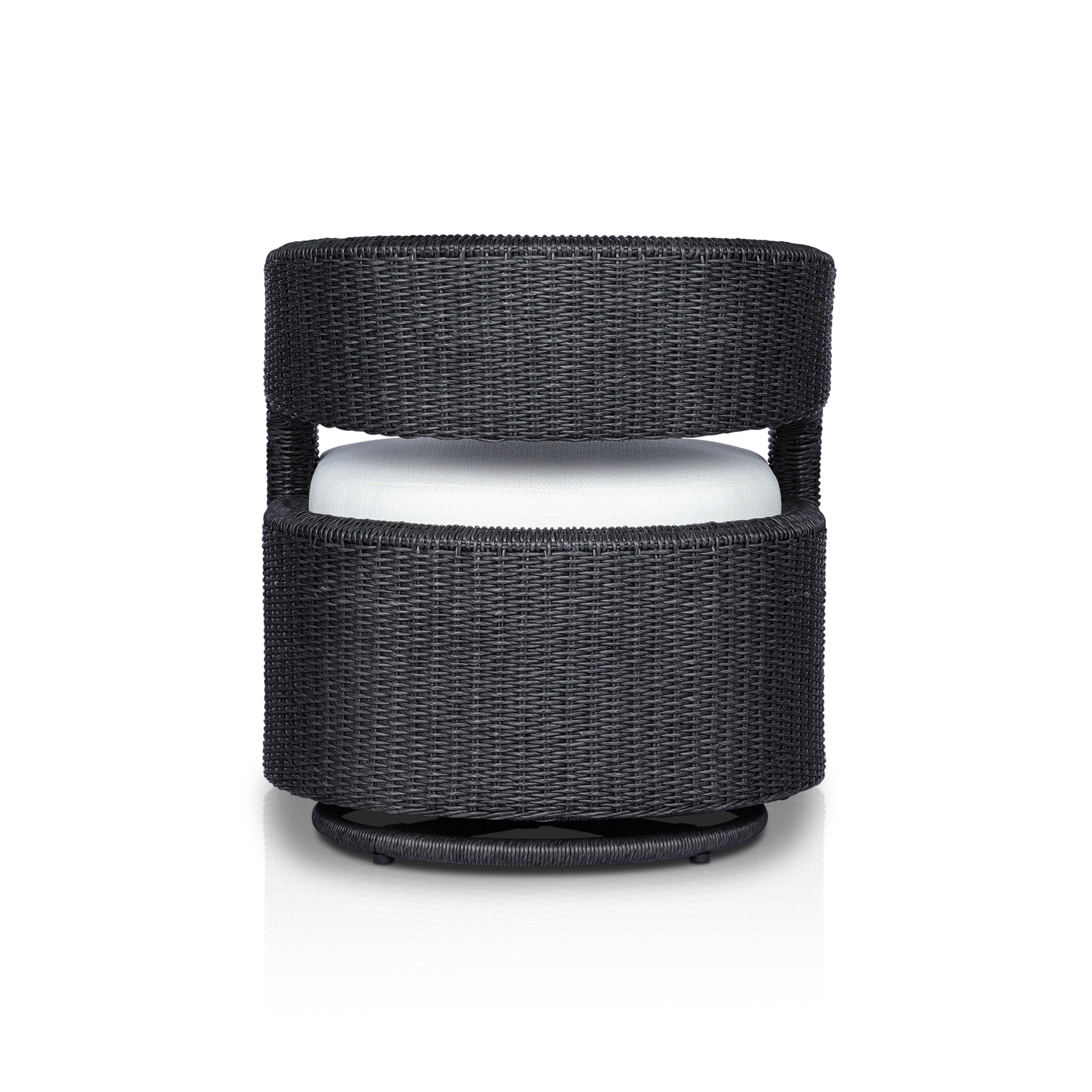 Hawkins Outdoor Swivel Chair - Faye Cream - Image 5