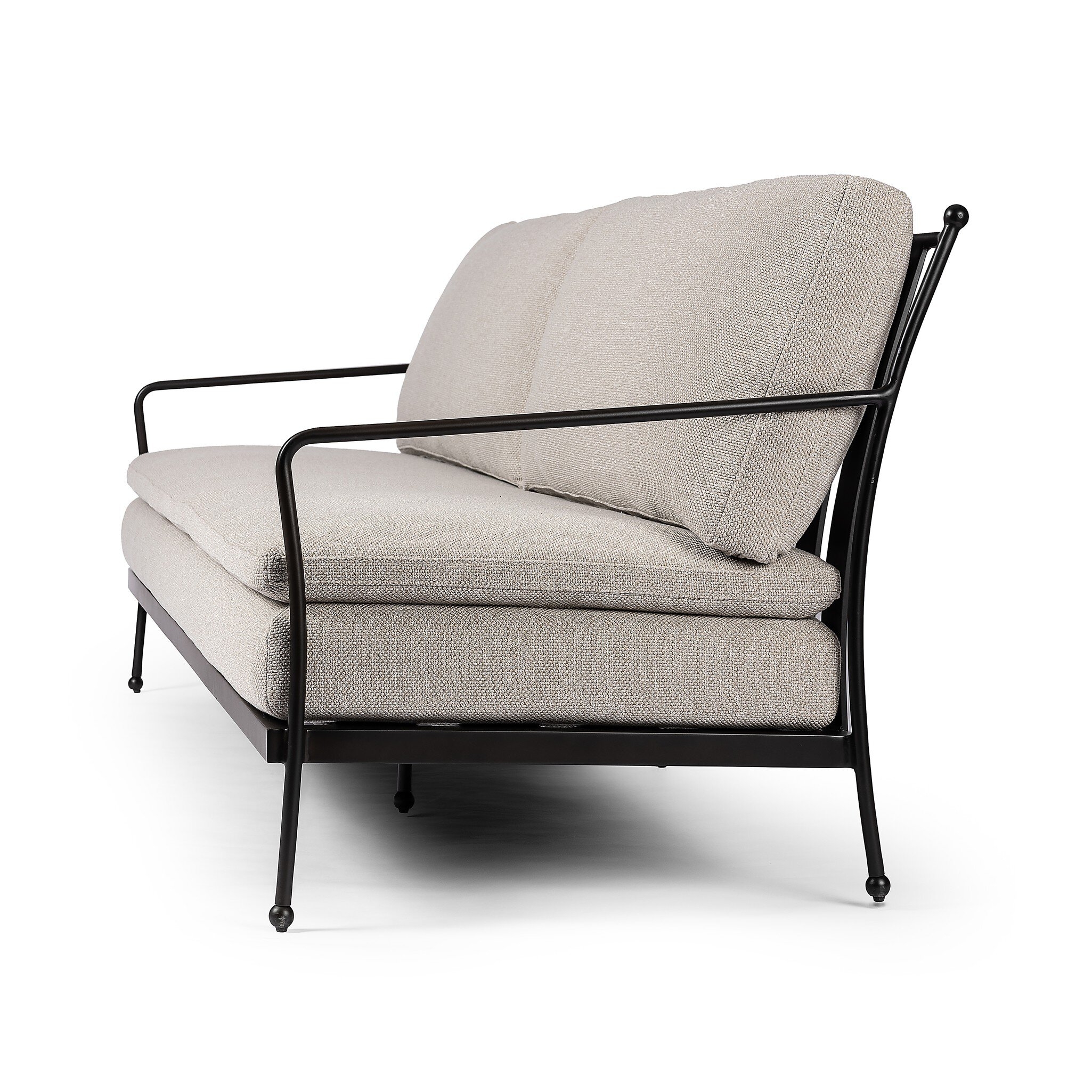 Tally Outdoor Sofa-96" - Ramiro Ecru - Image 9