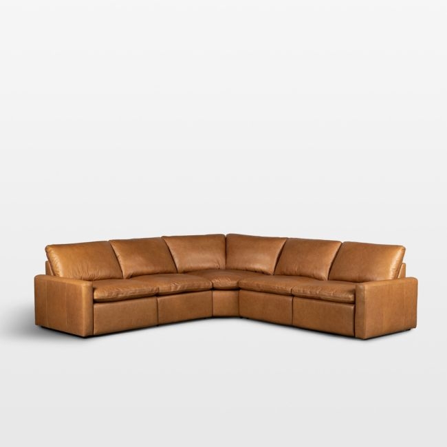 Tillery 5-Piece Antigo Leather Power Recliner Sofa - Image 0