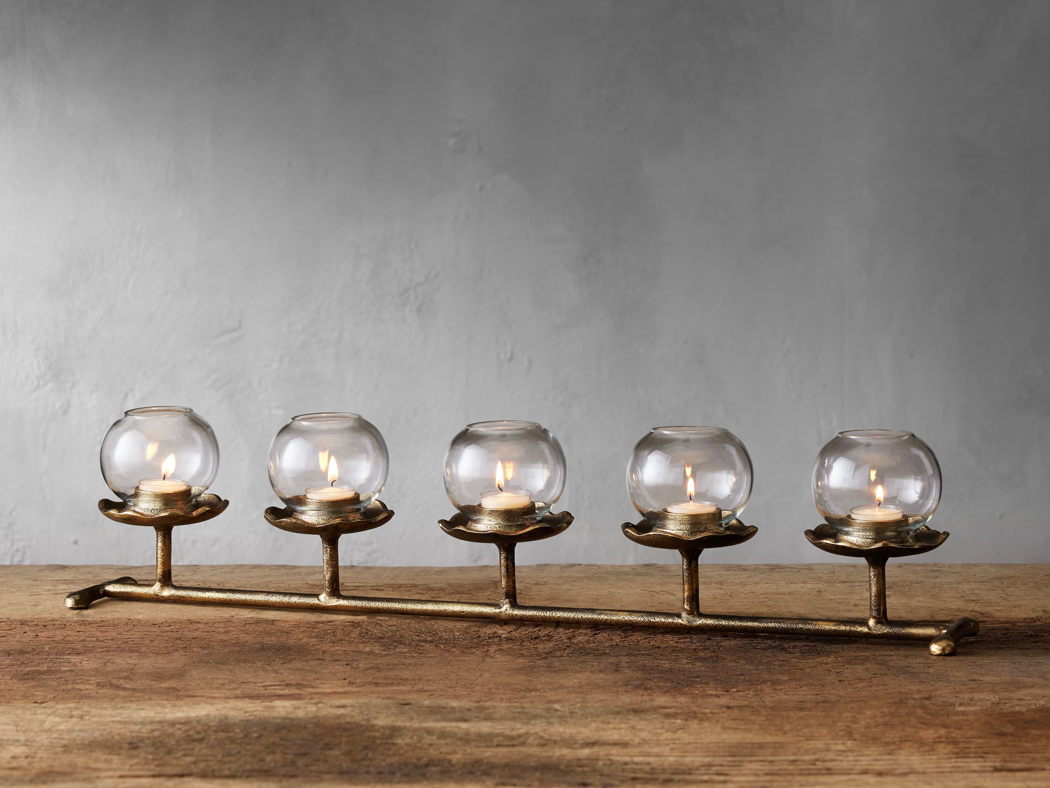 Artemis Multi Candle Holder in Aluminum Gold - Image 0