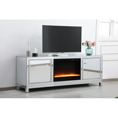 Rosinski TV Stand for TVs up to 65" with Electric Fireplace Included - Image 0
