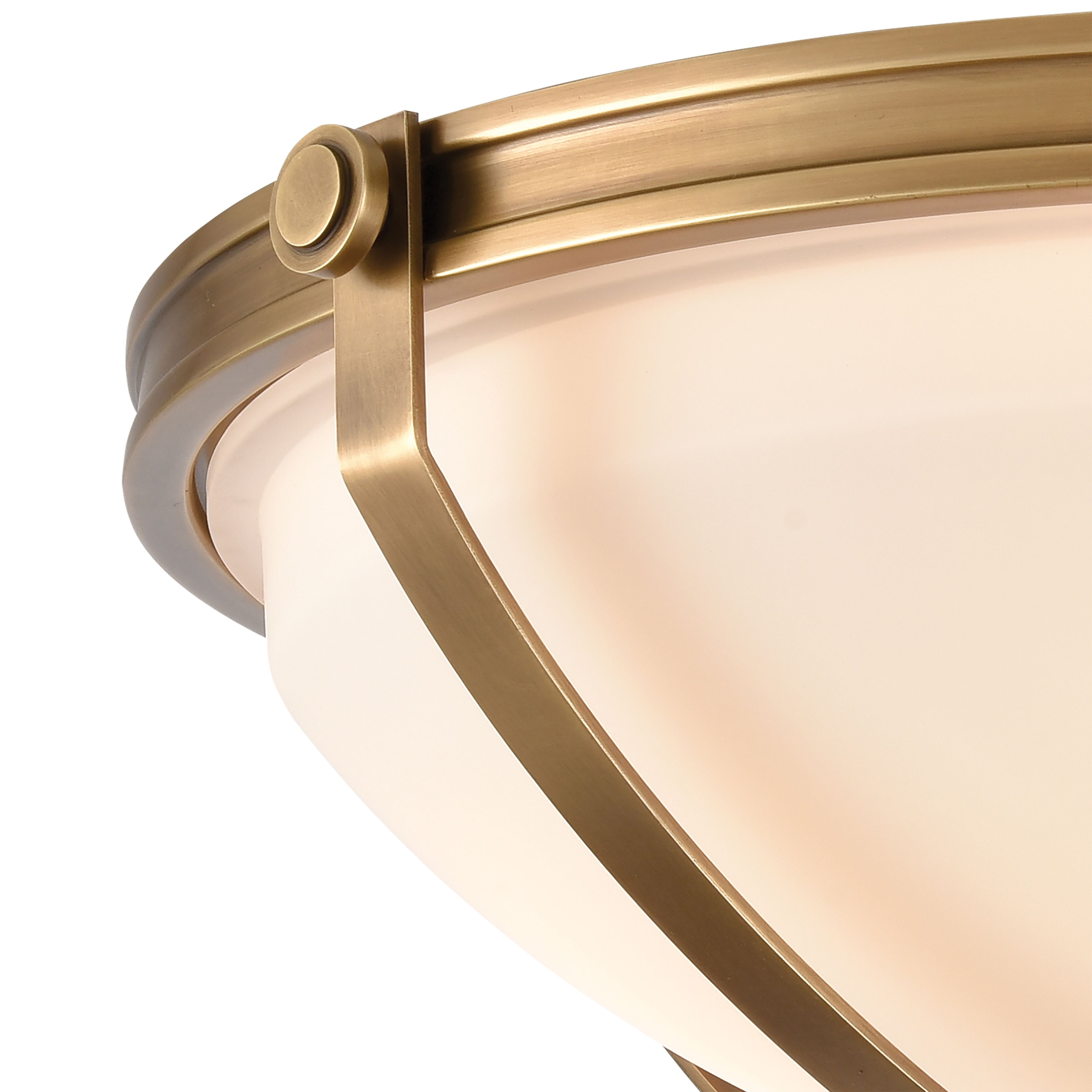 Connelly 19'' Wide 3-Light Semi Flush Mount - Brass - Image 1