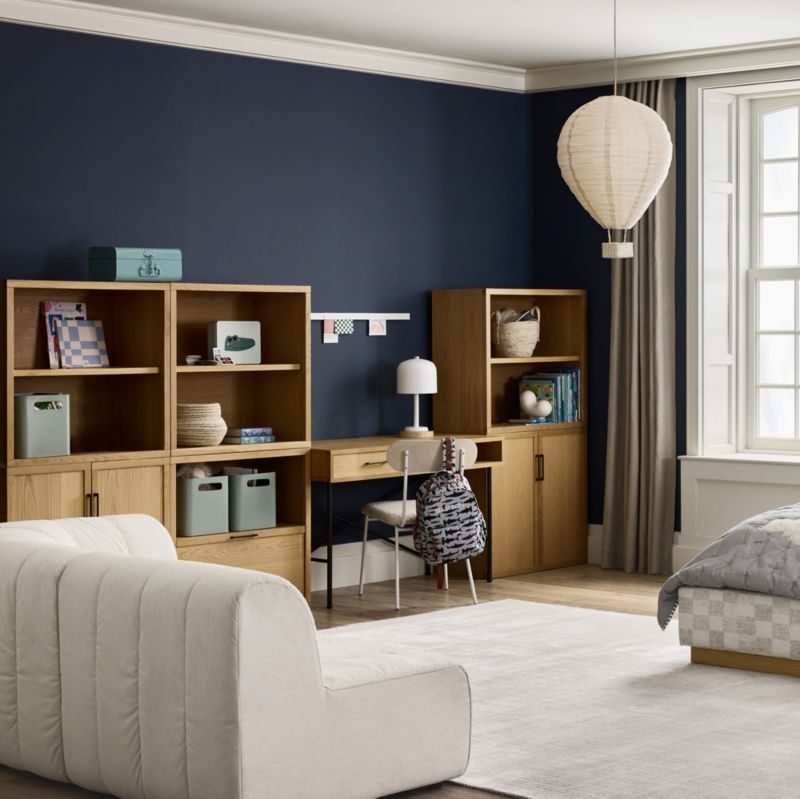 Solid Grid Ivory Kids Performance Area Rug 5'x8' - Image 3