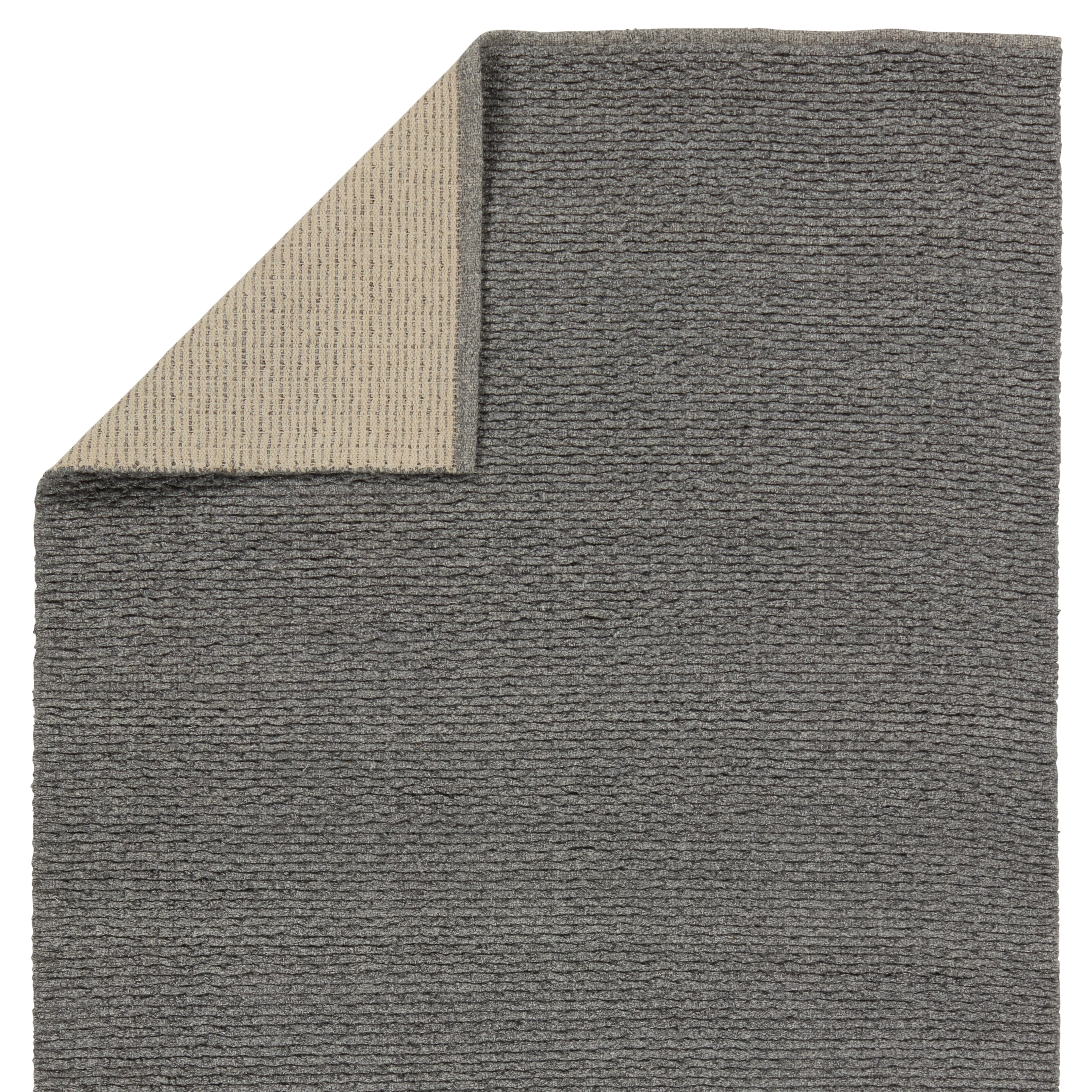 Windcroft Handmade Solid Gray Area Rug (6'X9') - Image 2