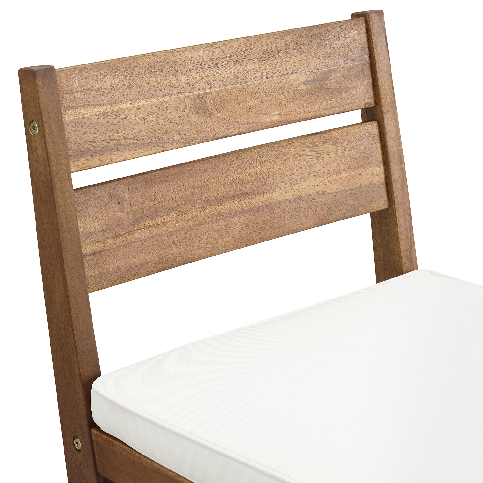 Acacia Wood Counter Stools, Set of 2 - Brown - Image 6