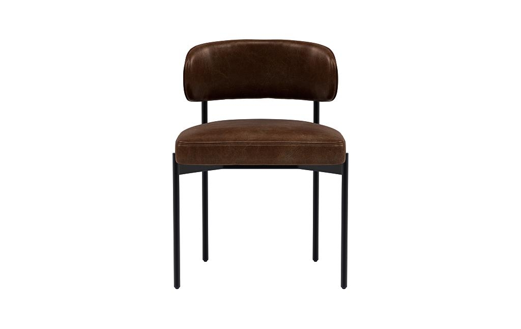 Hollis Leather Metal Framed Chair - Image 0
