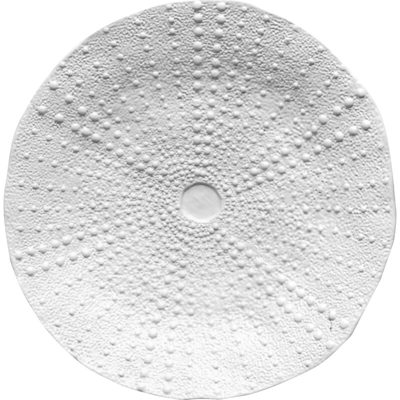 Global Views Ceramic Urchin Platter-Matte White - Image 0